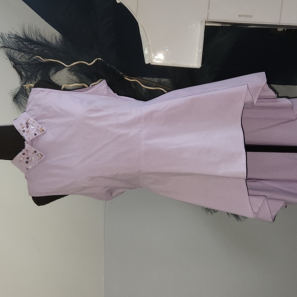 Lavender Peplum High low 💜 top - Picture 3 of 8